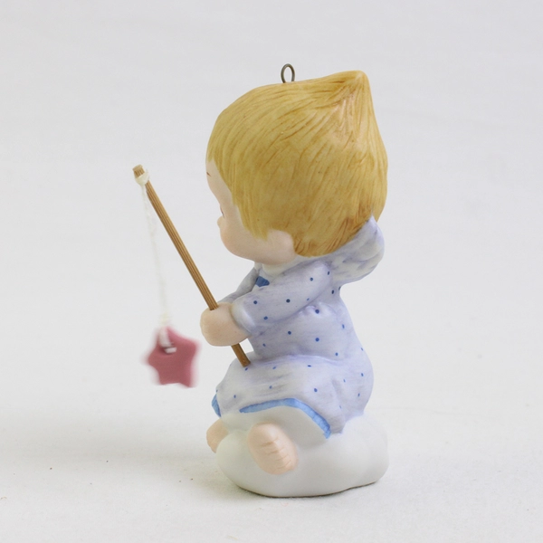 Vintage 1993 Hallmark Betsey Clark Porcelain Angel Cherub Christmas Ornament