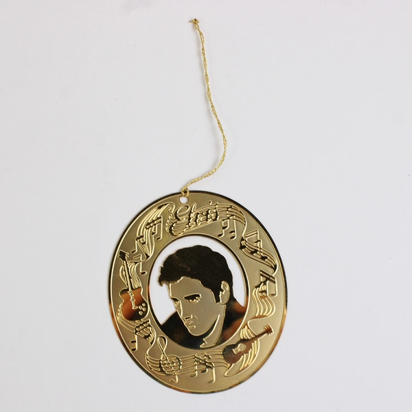 VTG 1995 American Greetings 18K Gold Plated Elvis Presley Christmas Ornament