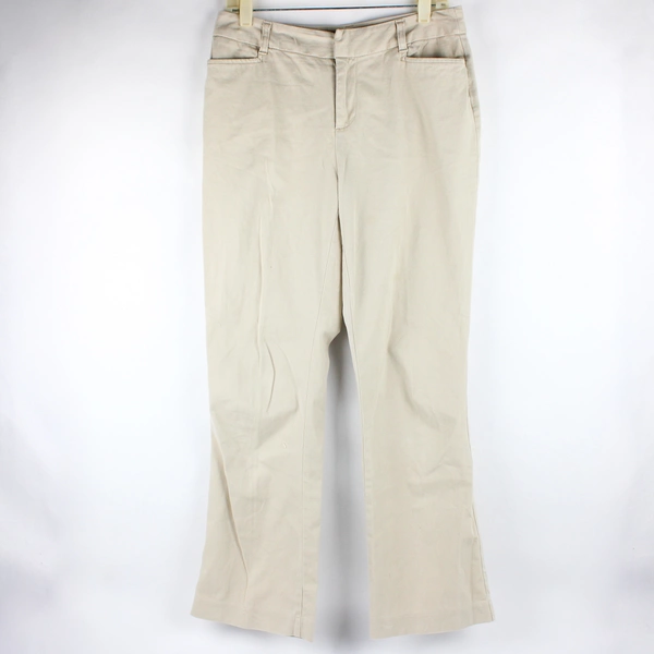 St John's Bay Women's Beige Khaki Pants Size 10P Straight Leg