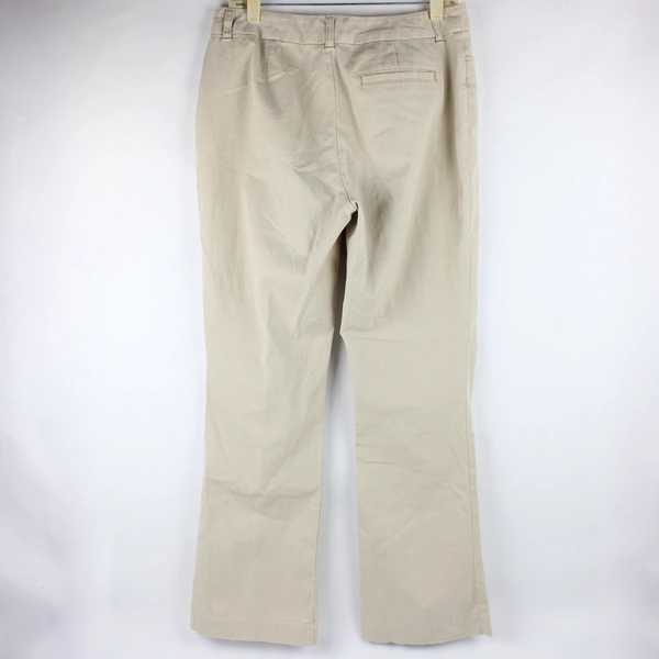 St John's Bay Women's Beige Khaki Pants Size 10P Straight Leg