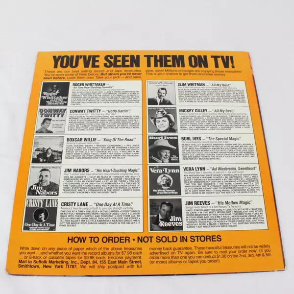 Wilf Carter / Montana Slim All Time Favorites Vinyl LP RCA Special Products 1982