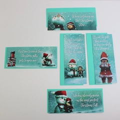 Lot of 5 St. Labre Indian School Slimline Christmas Cards