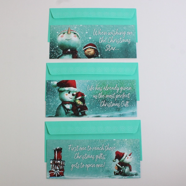 Lot of 5 St. Labre Indian School Slimline Christmas Cards