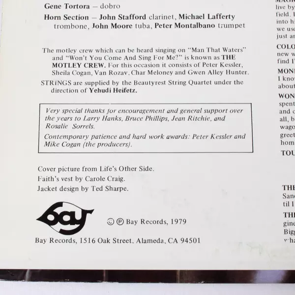 Faith Petric Self-Titled LP NM with Insert Bay Records Bay 216 Stereo