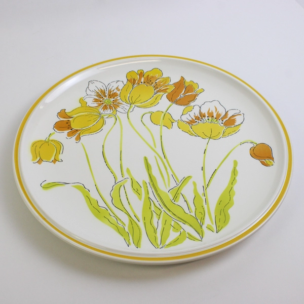 Vintage Mikasa Premiere Colorama Spring Buds Platter 12" D7305