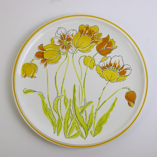 Vintage Mikasa Premiere Colorama Spring Buds Platter 12" D7305