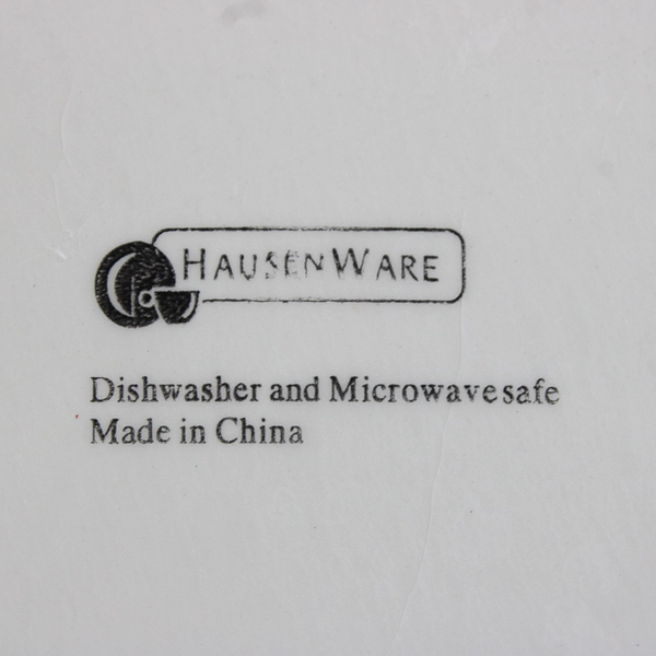 Hausenware Red Poppies Hand-Painted Dinner Plate 11"