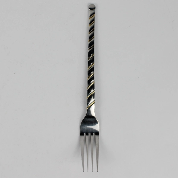 Lot Of 2 Cambridge Silver Uptown (Stainless, Gold) Flatware Dinner Fork 