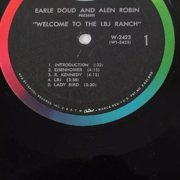 Welcome To The LBJ Ranch 1966 LP Capitol W 2423 Vinyl