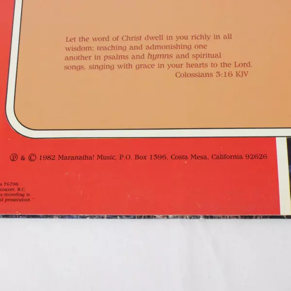 LP Hymns Of Praise Strings Vinyl Record