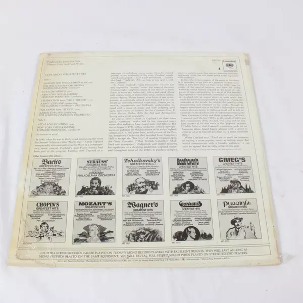 Copland’s Greatest Hits 12” Vinyl MS-7521