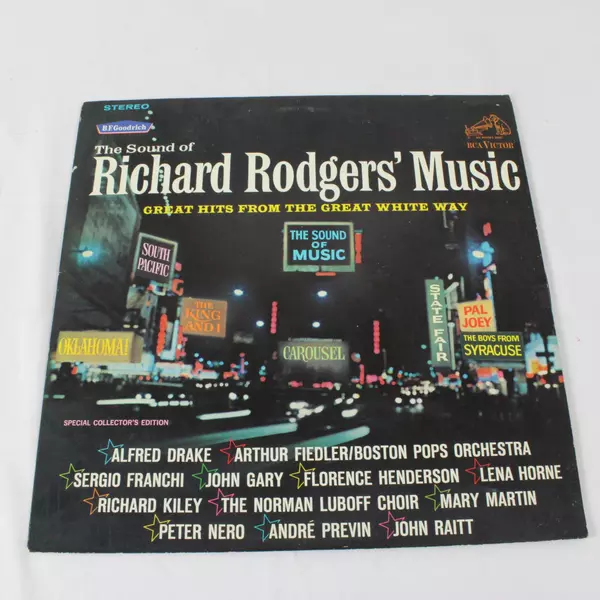 The Sound of Richard Rodgers' Music Hits From Great White Way Vinyl LP