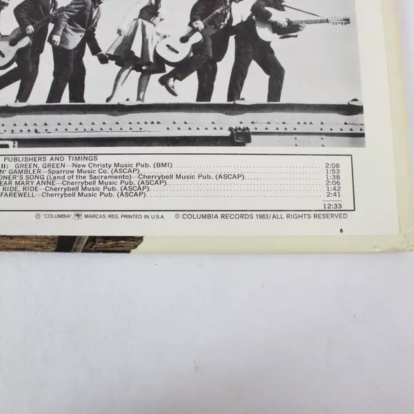 The New Christy Minstrels Ramblin' LP Columbia Folk Mono Vinyl Record 1963