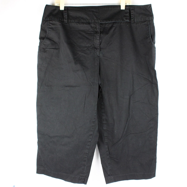 AGB Woman Black Capri Pants Women's Plus Size 18W