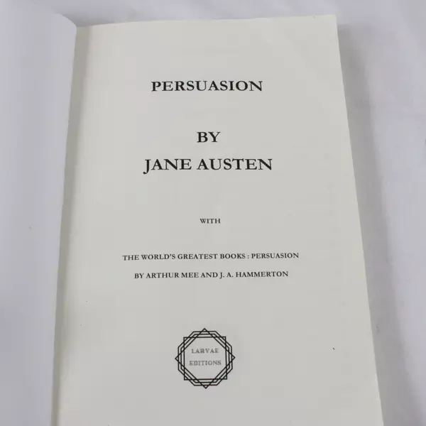 Persuasion Jane Austen Collection Larvae Edition Classic Literature Book