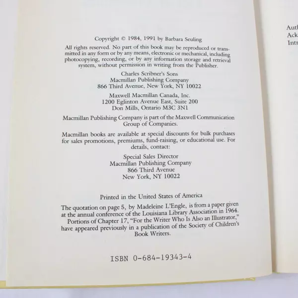 How to Write a Children's Book and Get It Published by Barbara Seuling