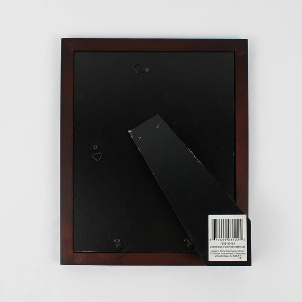 Set of 2 Espresso Brown 8" x 10" Desktop Picture Frames FLAWED