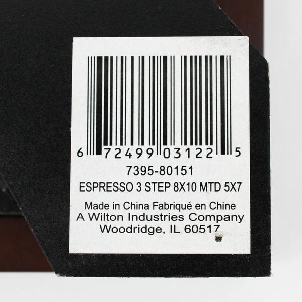 Set of 2 Espresso Brown 8" x 10" Desktop Picture Frames FLAWED