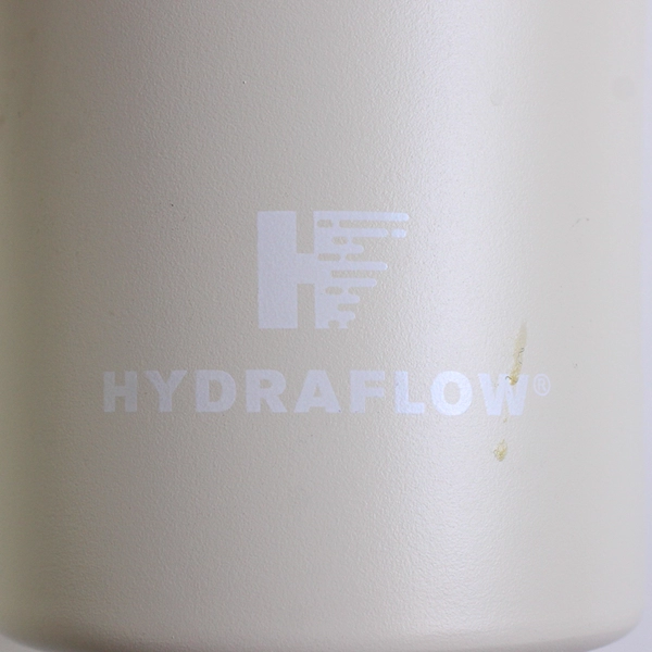 HydraFlow Capri 30 Oz Tumbler With Lid Metal Straw Triple Insulated Off-White