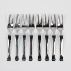 Lot of 8 Oneida Mod Dinner Forks Stainless Steel Glossy Finish