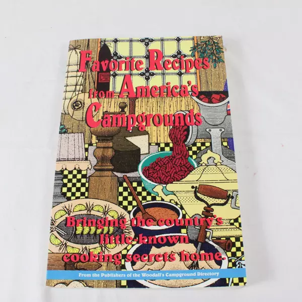 1992 Favorite Recipes from America's Campgrounds Cookbook Camping PB Vintage