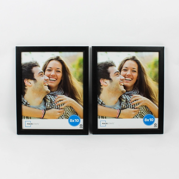Set of 2 Mainstays Black 8" x 10" Desktop Picture Frames