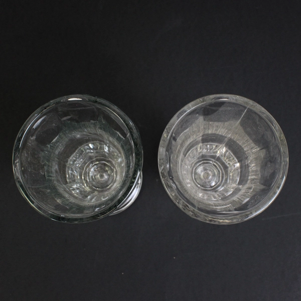 2 Anchor Hocking Glass Fountainware Clear Soda Sundae Tumblers Glasses 6 7/8"