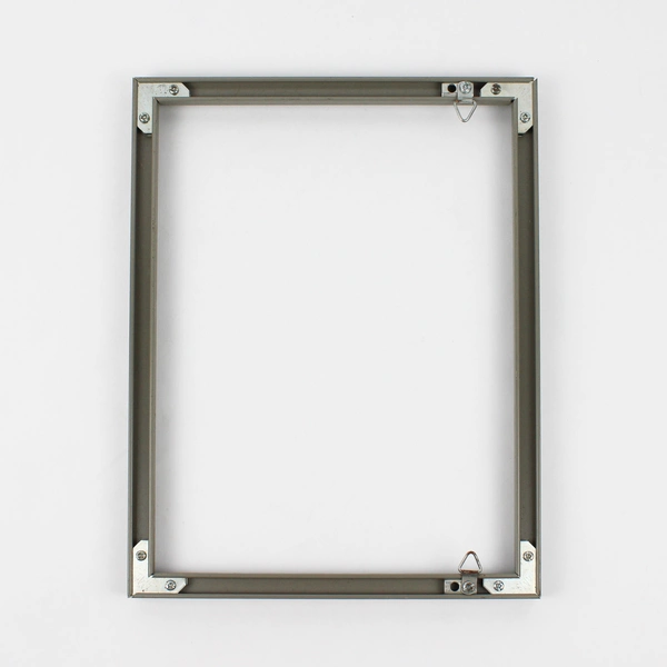 Set of 3 Vintage Gray Metal Picture Frames 10" x 13" No Glass