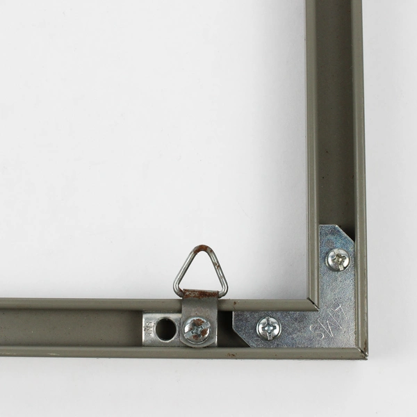 Set of 3 Vintage Gray Metal Picture Frames 10" x 13" No Glass