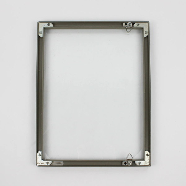 Set of 2 Vintage Gray Metal Picture Frames 10" x 13"