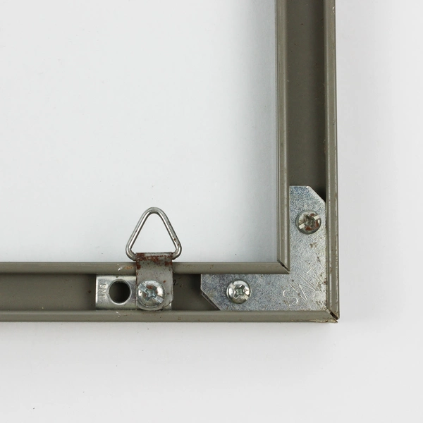 Set of 2 Vintage Gray Metal Picture Frames 10" x 13"