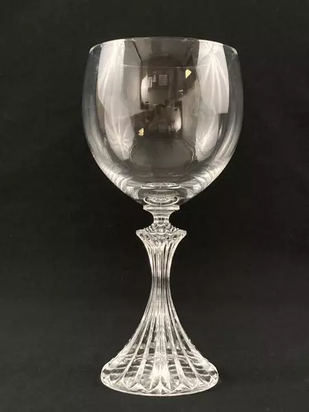 Set of 2 Mikasa The Ritz Water Goblets 7 Inch Clear Glass Elegant Wine Cup