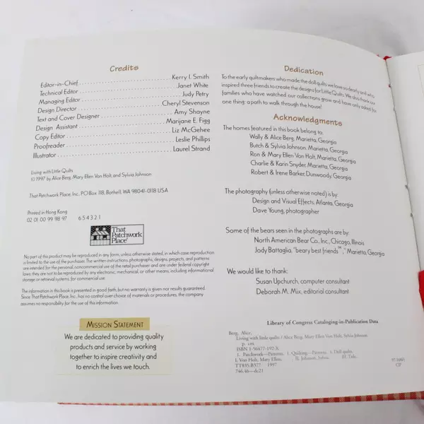 Living With Little Quilts Hardcover Book by Alice Berg Quilting Decor Design