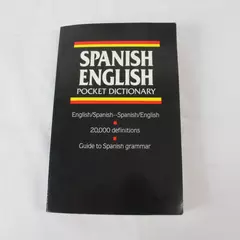 Spanish English Pocket Dictionary Webster 1981 Vintage Bilingual Reference Book