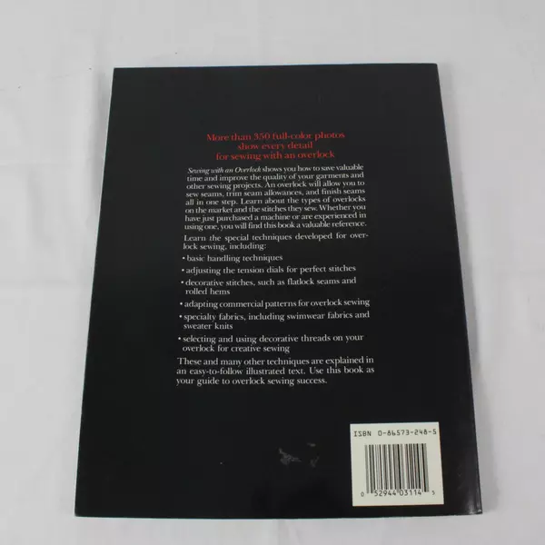 Vintage 1989 Singer Sewing Reference Library Book Sewing With An Overlock C05AJ