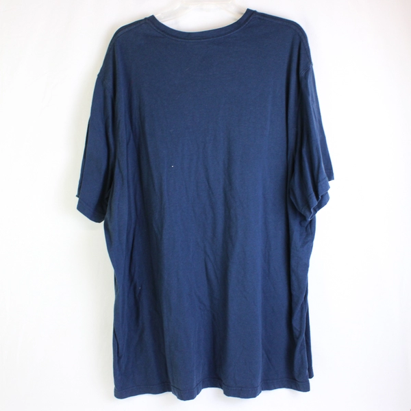 George Navy Blue Short-Sleeve V-Neck T-Shirt Men's Size 3XL 54-56