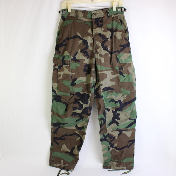 U.S. Army Men's Small/Regular Woodland Camo Combat Cargo Pants