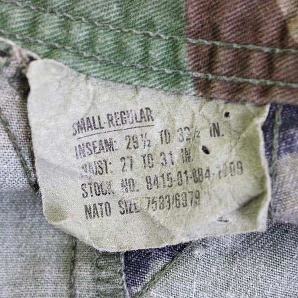 U.S. Army Men's Small/Regular Woodland Camo Combat Cargo Pants