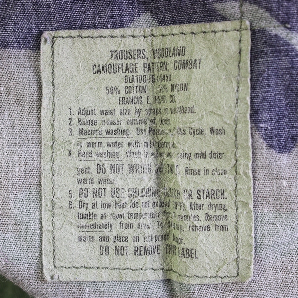 U.S. Army Men's Small/Regular Woodland Camo Combat Cargo Pants