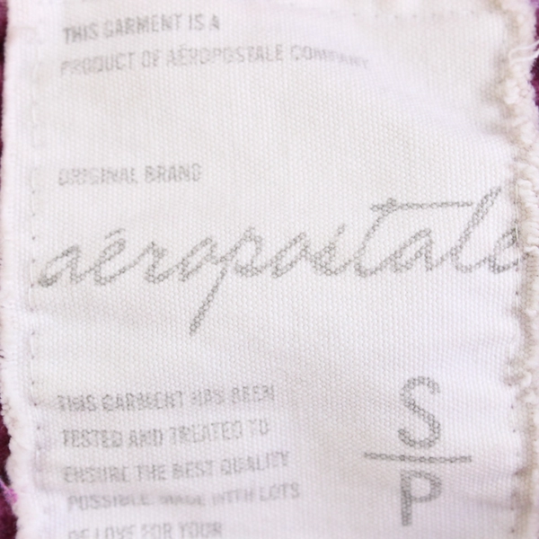 Aeropostale Women's/Junior's SP Pink Graphic Zip Up Hoodie