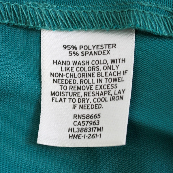 Chelsea28 Women's M Teal Ruffle Pull-Over Dress