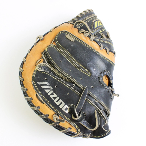 MIZUNO Max Flex Baseball Glove Black/Tan Leather Pro Model