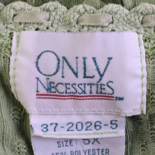 Only Necessities Women's 5X Green Floral Shirt