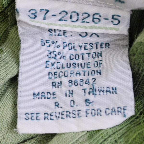 Only Necessities Women's 5X Green Floral Shirt