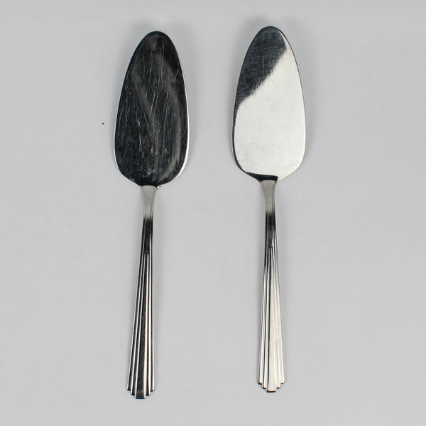 Lot of 2 Splendide Manhattan Pie Servers Stainless Steel Glossy Finish 10"