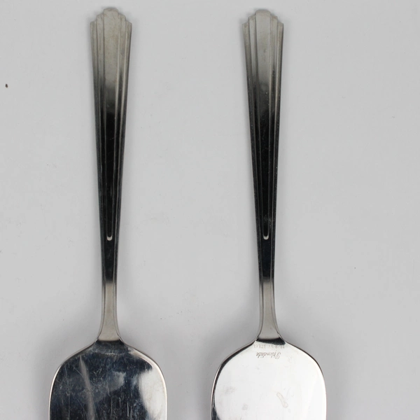 Lot of 2 Splendide Manhattan Pie Servers Stainless Steel Glossy Finish 10"