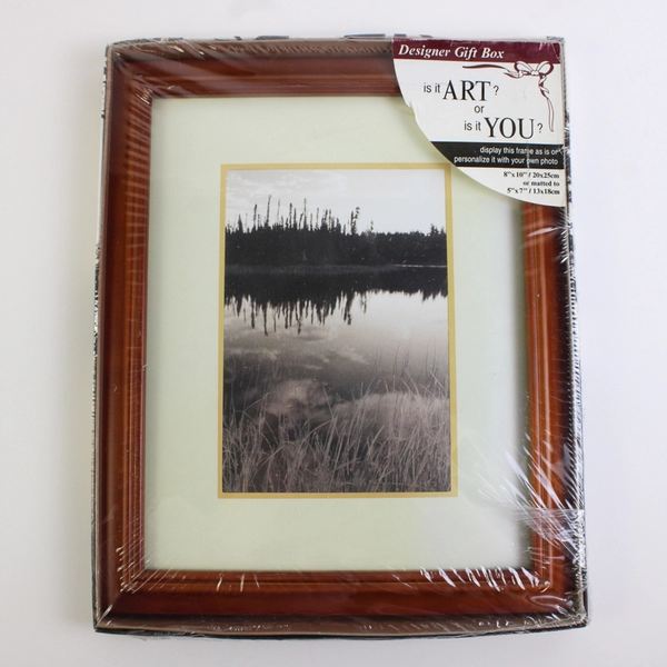 New Walnut 3 Step 8x10" Photo Frame New in Box
