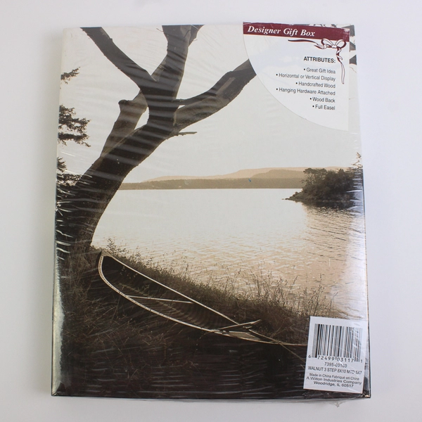 New Walnut 3 Step 8x10" Photo Frame New in Box