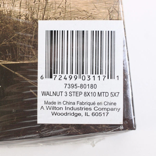 New Walnut 3 Step 8x10" Photo Frame New in Box