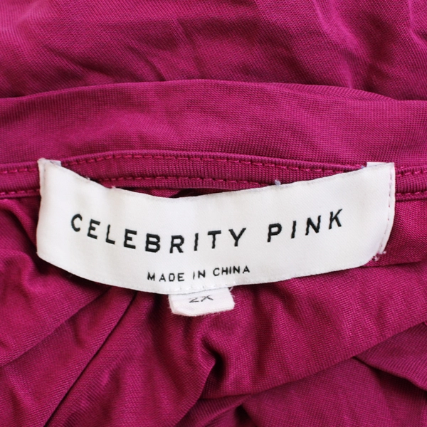 Celebrity Pink Women's 2X Pink Short Sleeve Shirt
